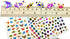 Fish007 - 6 Sheets of Fish Scrapbook Stickers, Small Reflective Fish Stickers for Kids - 4 X 5.25"/sheet (Clownfish,