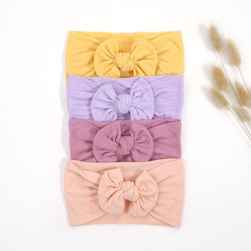 20PCS Soft Nylon Baby Girls Headbands, 4.5inch Hair Bows, Elastic Hairbands for Newborns Infants Toddlers