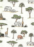 Hudson Baby Unisex Cotton Flannel Burp Cloths Bundle, Going On Safari, One Size