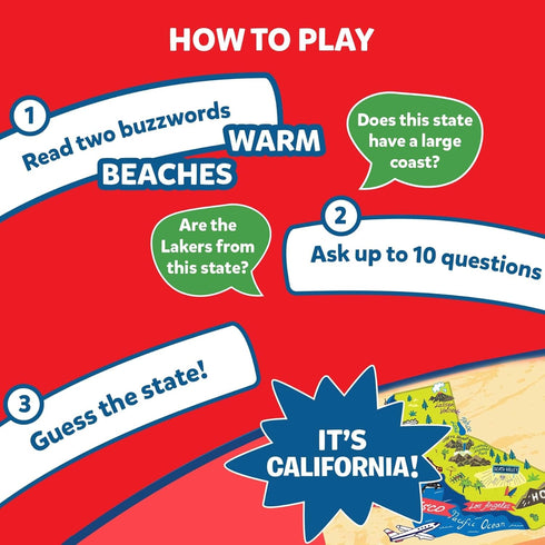 Skillmatics Card Game - Guess in 10 States of America, Educational Travel Toys for Kids, Ages 8 and Up