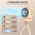 6000mAh 4 360 Hotsales Stroller Fan, Stroller Fans Clip On for Baby with Speeds, LED Display & Night Light, Rotate