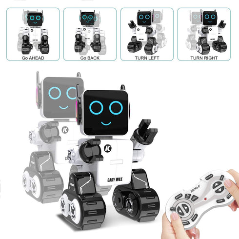 5-7, 8-12 Robot Toys for Kids Intelligent Interactive Remote Control Robot Toy with Built-in Piggy Bank Educational