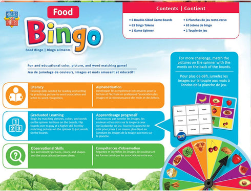 MasterPieces Kids Games - Food Bingo Game