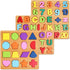 Alphabet Wooden Puzzles for Toddlers 3-5, Pack of 3 ABC, Number and