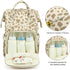 Xunteny Backpack Corduroy Diaper Bag for Women, Large Capacity Baby Bag for Mom and Girls Boys with Stroller Straps