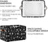 Storage Basket Bin with Skull Cat Moon Gothic Pattern, Collapsible Organizer Basket for Nursery Bedroom