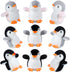 9 Pcs Mini Penguin Stuffed Plush Toys - 4.3 Inch Cute Penguin Stuffed Animals for Party Decorations and Gifts