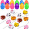 12PCS Easter Eggs Filled with Pull Back Car Toys, Easter Basket Stuffer