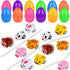 12PCS Easter Eggs Filled with Pull Back Car Toys, Easter Basket Stuffer