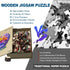 200 Wooden Puzzles for Adults, Heart Flower Piece Unique Shaped Wood Puzzle, Creative Wooden Jigsaw Puzzle Gift, Family