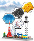 Japan Tokyo Skylines Architecture Micro Building Sets, Famous Landmark Collection Mini Blocks Kit for Adults, 1880