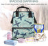 QSMJKLD Backpack Mommy Daypack Airplane Diaper Bag with Changing Pad, Pacifier Holder - Multifunction Travel Nappy Bags