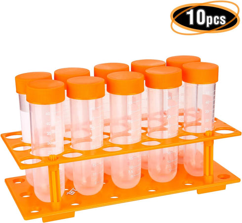 Primary Science Jumbo Test Tubes with Stand, Set of 10 Tubes for Ages 3+