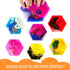 (6 Pack) Onyoloy Sensory Soft Gel Liquid Toys - Hexagon Sensory Motion Fidget for Autism Kids, Stress Relief & Focus
