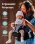 6-in-1 7-50lbs, Baby Carrier, MOMTORY Safety-Certified Baby Carrier Newborn to Toddler, Adjustable Detachable Infant