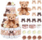YLOLUL 23 Pcs Diaper Cake Kit Baby Shower Bear Diaper Cake Decorations Baby