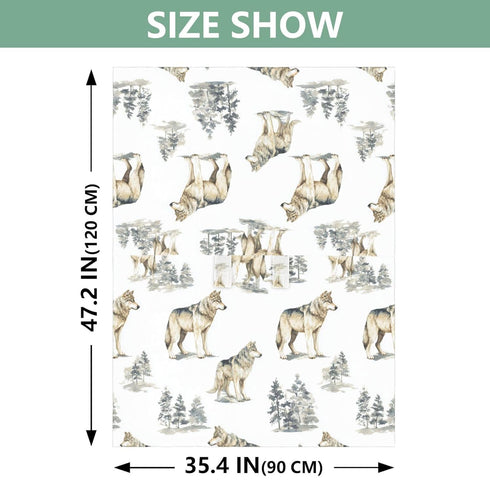 Mazeann Winter Wolf Car Seat Cover Baby Breathable Soft Infant Carseat Covers Canopies Babies Carrier Covers for Girl