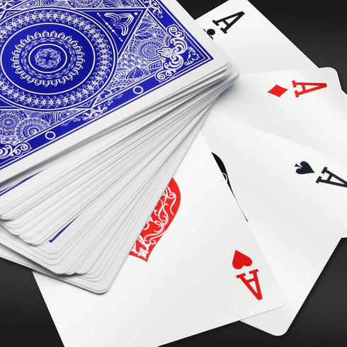 Playing Cards 2 Decks Waterproof Plastic Poker Cards for Texas Holdem and More Card Games