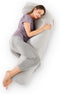 Zomee Comfort Pregnancy Pillow - J Shaped Maternity Pillow for Side Sleeping
