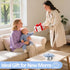 9 OZ BUSOHA Stainless Steel Toddler Snack Cups - Spill-Proof Baby Snack Containers with Silicone Catcher and Lid Travel
