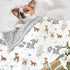 30 40 Inch BOPRIO Baby Blankets for Unisex Boys Girls, Super Soft Nursery Minky Blankets with Woodland Animal Design