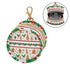Christmas Gingerbread Round Pacifier Storage Case with Zipper, Portable Pacifier Case for Travel, Diaper Bag & Purse