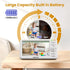 ANMEATE 5" 48H Life,720P 1000ft HD Video Baby Monitor with Camera and Audio - No WiFi, Battery Remote Pan Tilt Zoom