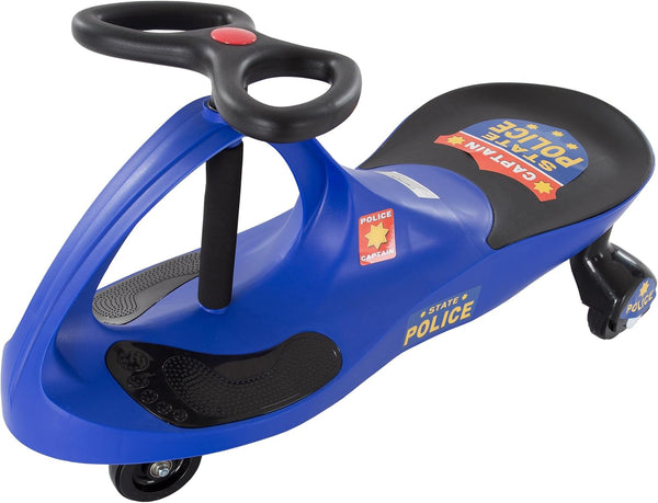 Wiggle Car Police Ride on Toy: For Ages 3 Years and Up, No Batteries, Gears, or Pedals, Just Twist and Go