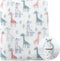CREVENT Cute Silky Plush Baby Blanket - Ivory Giraffe for Girls & Boys, Infants, Toddlers, Newborns, Giftable, All