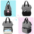 2 2 LUXJA Breast Pump Bag with Compartments for Breast Pump and Cooler Bag, Breast Pumping Case with Options