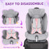 Qunclay 2 Pcs Baby Gel Car Seat Pad, Universal Breathable Seat Mat for Babies, Multifunctional Baby Stroller Seat