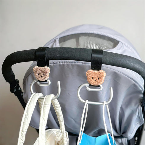 ZHENZQ Heavy Duty Pram Carabiner Hook Essential Pushchair Hook Aluminum Hook for Parents & Babysister for Travel