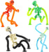4 Pack Halloween Stretchy Skeleton Fidget Toys for Kids, Sensory Pop Tube Toddler Toys for Halloween