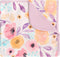 Hooyax Baby Blanket for Girls Boys, Soft Jersey Knit Double Layer Newborn Receiving Blanket, 44 x 32 Inch, Purple Flower