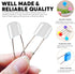 VOBRAMY 10 pcs Cloth Diaper Pins Stainless Steel Traditional Safety Pin (White)