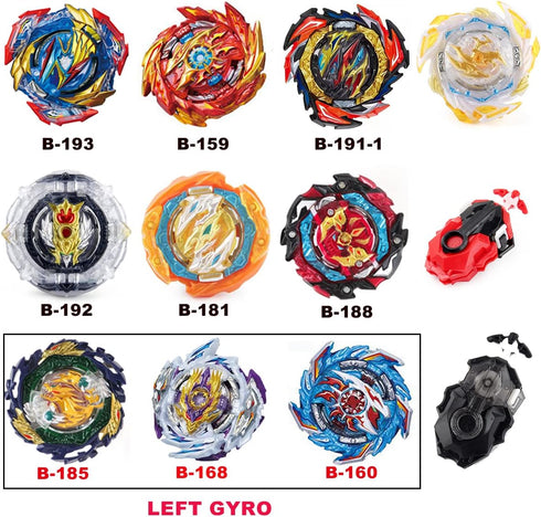 Bey Battling Top Burst Gyros Toy Set - Gift for Children Boys Ages 6-12+, Combat Battling Game with 10 Burst Spinning