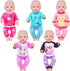 K.T. Fancy 5 Sets Baby Doll Clothes for 14-18 Inch Doll, Baby Doll Accessories for Reborn Doll, Gift for Kids