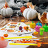 Cinrobiye 244 Pcs Fall Pumpkins Party Favors - Maple Leaf Party Supplies, Thanksgiving Day School Stationery Set,