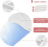decor gift 4 Pack 22x11in Cotton Burp Cloth Soft Touch Blue Gradient Burp Rags for Unisex boy and Girl