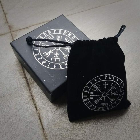 Handmade Wooden Rune Divination Game Set, Nordic Handmade Woodcut Rune Stones with Dedicated Storage Bag