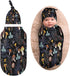 milanoir Wild Forest Mushrooms Newborn Baby Swaddle Blanket With Beanie Hat Baby Receiving