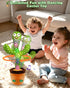 6-18 1 2 3 Interactive Baby Toys Dancing Talking Cactus Toy, Singing Musical & Record Repeat What You Say, Funny Gift
