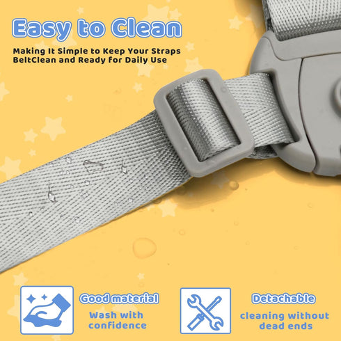 XZESH 5 High Chair Straps Replacement Compatible with Graco Highchairs, Replacement Harness Straps for Most Point High
