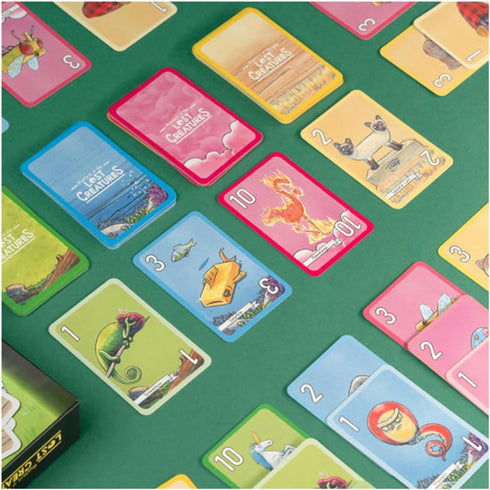 | Hunters of The Lost Creatures - Fun Family Card Game Full of Puns - Perfect for Adults Teens and Kids - 15 Min, Ages 5+, 2-5 Players