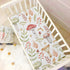 Mushroom Twig Fitted Crib Sheet, Soft Breathable for Girls and Boys, Standard Crib & Toddler Bed Mattress 27" x 39"