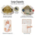 3pc Set, GOBABYMART Diaper Bag Tote Hospital Bag for Labor & Delivery, Maternity Travel Bag with Changing Pad