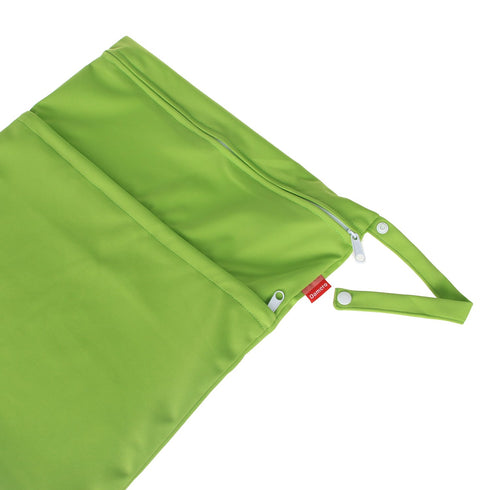 2pcs 2 Damero Travel Wet Dry Bag, Reusable Swimsuit Bag for Wet Clothes with Handle(Large, pcs Green)