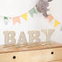 Generic 4 Pcs Wood Baby Letters - Boho Nursery Decor for Baby Shower | Rustic Alphabet Letter Home Decoration