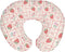 Boho Strawberry Flowers Baby Nursing Pillow Covers for Girl Strawberries Pink Bows