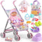 Baby Doll with Stroller Set for Realistic Pretend Play for 3 4